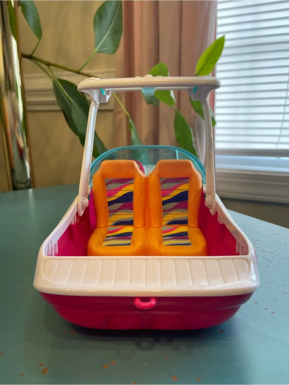 Barbie “Dolphin Magic” Ocean View Speed Boat - Pink/White - 2016 Mattel